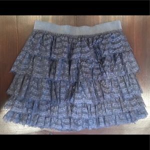 J. Crew lace tiered mini skirt